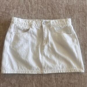 Forever 21 White Denim Jean Shorts